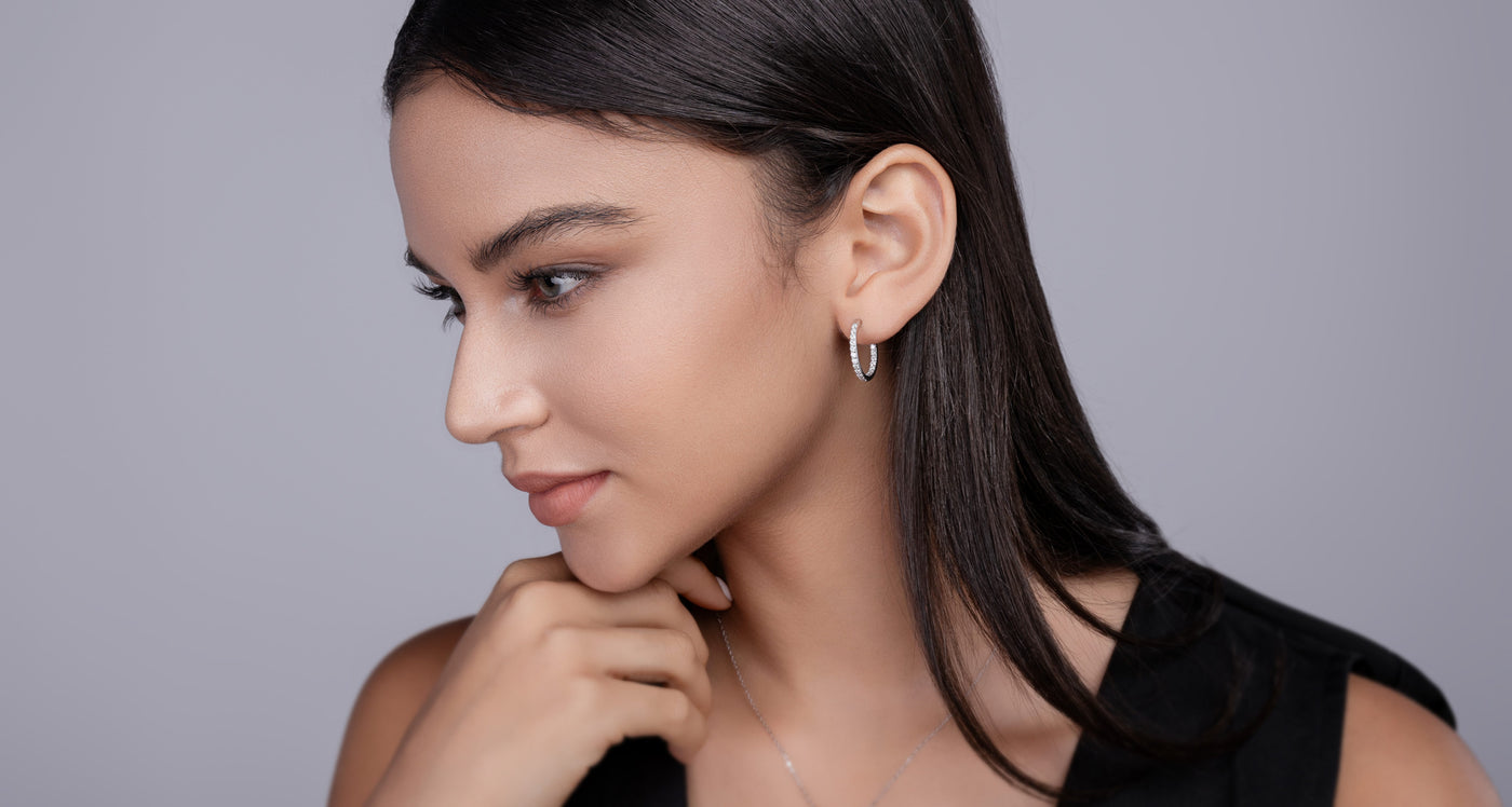 S925 Silver Moissanite Earrings