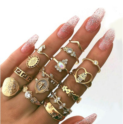 Diamond set ring jewelry