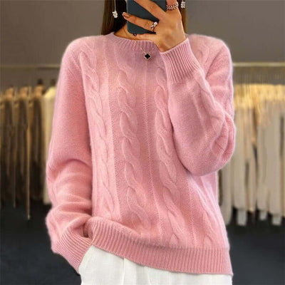 View details for Fashion Retro Cable-knit Pullover Sweater Women Fashion Retro Cable-knit Pullover Sweater Women