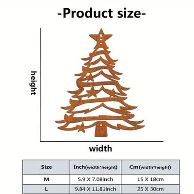 Christmas Tree Metal Silhouette