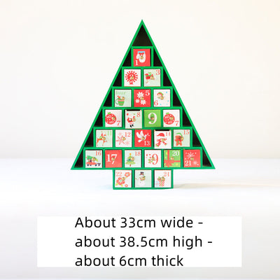 Christmas decoration wooden calendar