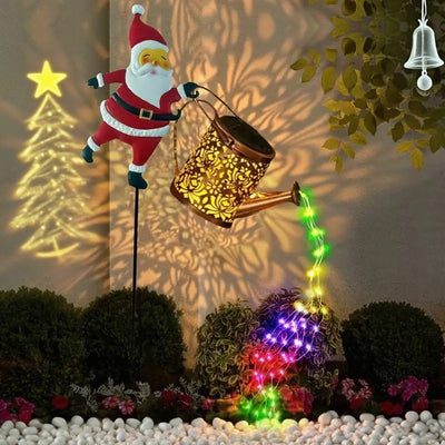Solar Santa Lawn Light