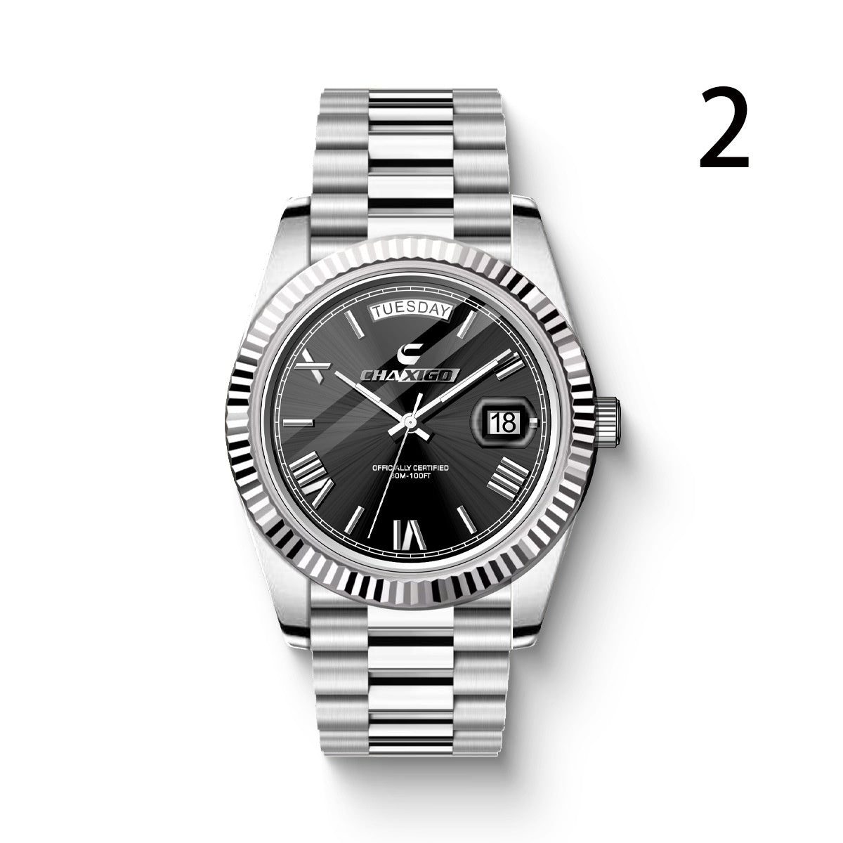 Large Dial with Steel Band