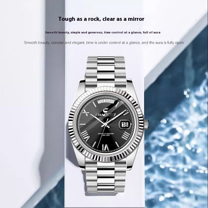 Large Dial with Steel Band