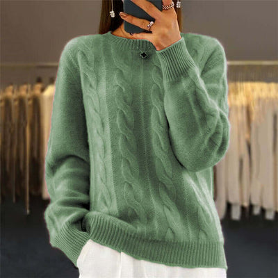 View details for Fashion Retro Cable-knit Pullover Sweater Women Fashion Retro Cable-knit Pullover Sweater Women