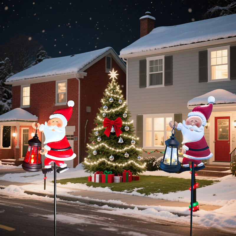 Solar Santa Lawn Light