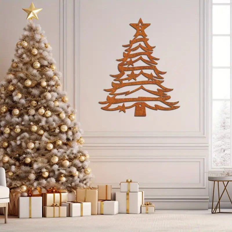 Christmas Tree Metal Silhouette