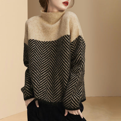 View details for Fashion Retro Cable-knit Pullover Sweater Women Fashion Retro Cable-knit Pullover Sweater Women